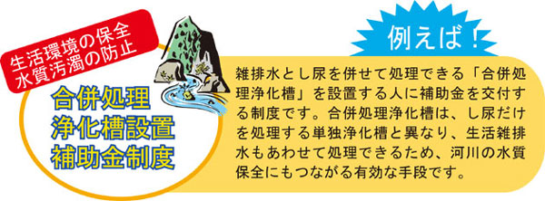 合併処理浄化槽設置補助金制度